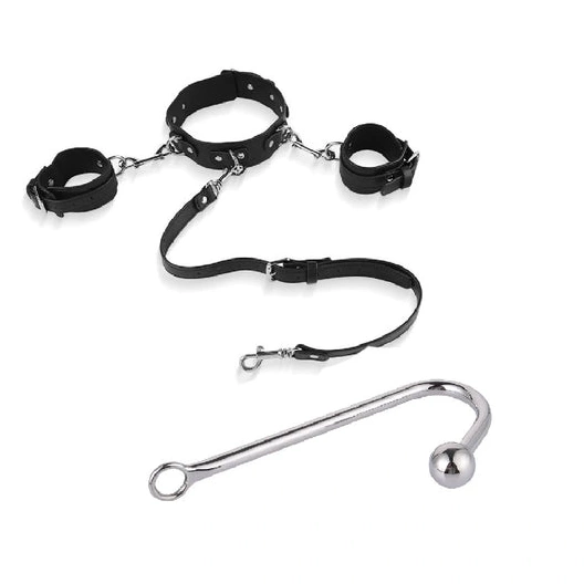 with 5334 Hook and Collar Cuffs Anal Elegant Beaded 0722